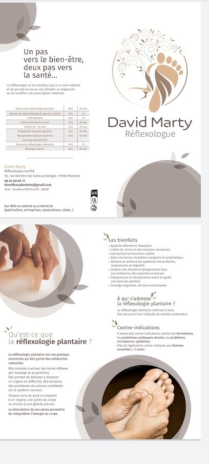 Marty David Réflexologue DM Réfléx'o Plant'aire, Réflexologue à Raismes