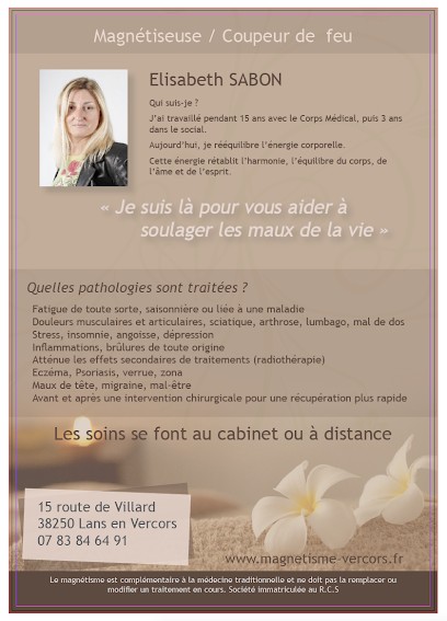 Magnetiseur coupeur de feu Vercors Grenoble, Praticien de Médecine Alternative à Lans-en-Vercors