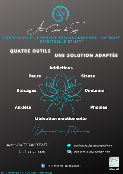Alexandra TROMBOWSKY - Hypnose Spirituelle Régressive, Sophrologie, Hypnose, EFT Proche Auterive, Hypnothérapeute à Puydaniel