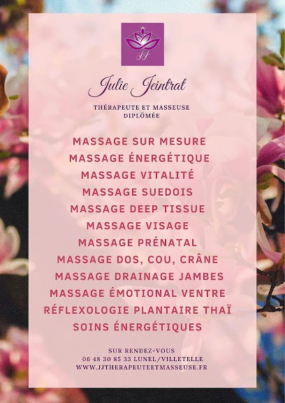 Julie Jeintrat - Massage Energéticienne Réflexologie Plantaire Thaï Lunel 34, Praticien de Médecine Alternative à Lunel