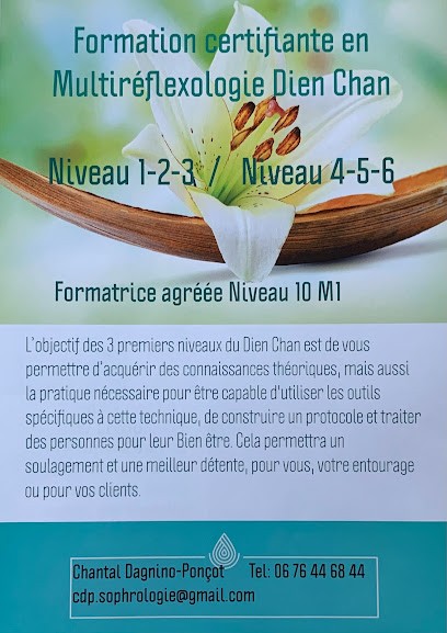 Chantal Dagnino-Ponçot Sophrologie, Multi réflexologie Dien Chan, Formation Dien Chan Franche Comté Suisse, Praticien de Médecine Alternative à Maîche