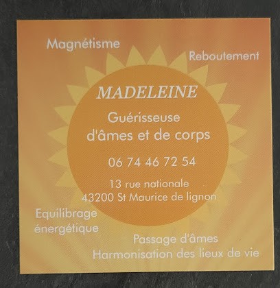 Madeleine COTTIER Magnétiseur Rebouteux, Praticien de Médecine Alternative à Saint-Maurice-de-Lignon