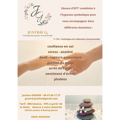 Justine G - Thérapeute Eft + Hypnose, Praticien De Médecine Alternative à Autruy-sur-Juine