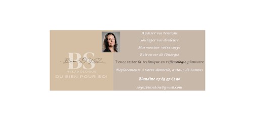 Blandine SOYEZ Réflexologue - techniques de réflexologie combinée, Réflexologue à Saint-Vaize