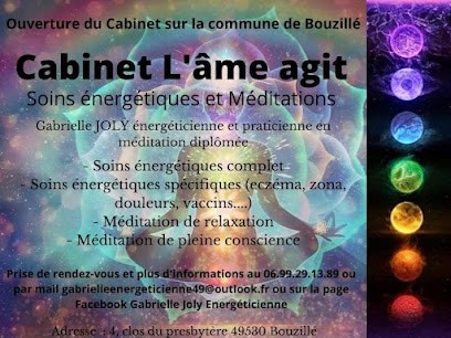 Gabrielle JOLY énergéticienne/magnétiseur Cabinet L'âme Agit, Praticien de Médecine Alternative à Orée d'Anjou
