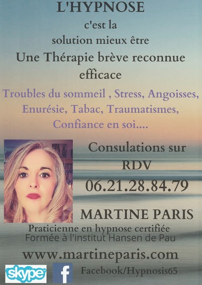Martine Paris , Hypnothérapeute Certifiée, Hypnose, Tarbes, Lourdes, Hautes Pyrénées, Syndicat Des Hypnothérapeutes, Hypnothérapeute à Tarbes
