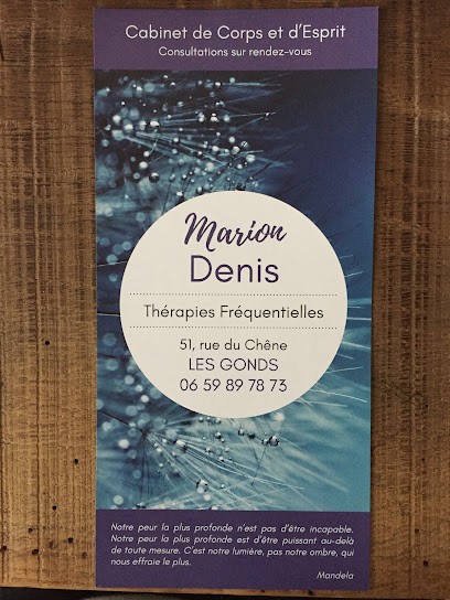 Marion DENIS - Thérapies Énergétiques, Praticien de Médecine Alternative aux Gonds