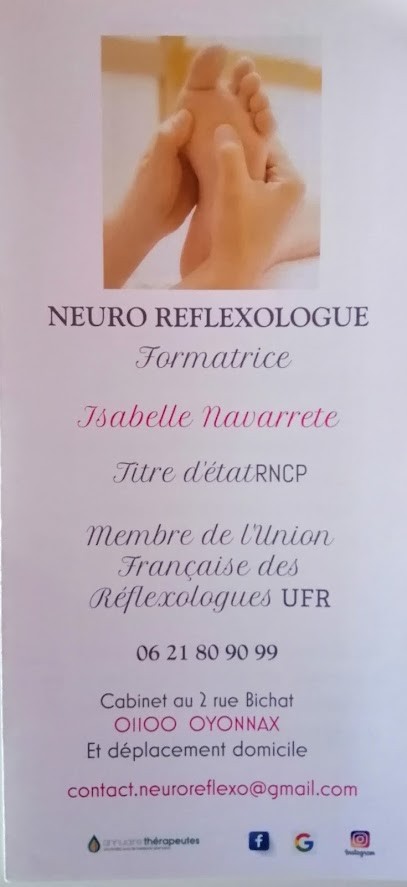Isabelle Navarrete Neuro-reflexologue RNCP, Réflexologue à Oyonnax