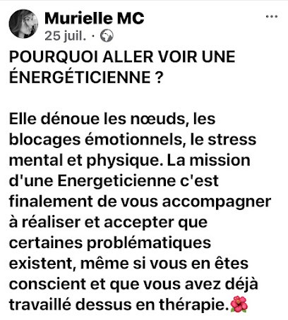 Murielle Énergéticienne, Praticien de Médecine Alternative à Cannes