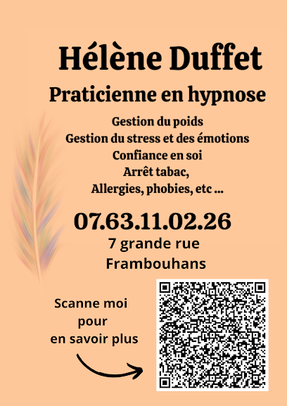 Hélène Duffet - Praticienne En Hypnose ✨Gestion Du Poids, Service D'hypnothérapie à Frambouhans