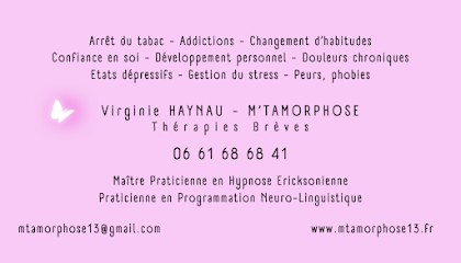 Virginie HAYNAU, Thérapeute - Cabinet M'tamorphose, Thérapie Brève, Hypnose & PNL, Hypnothérapeute à Saint-Rémy-de-Provence